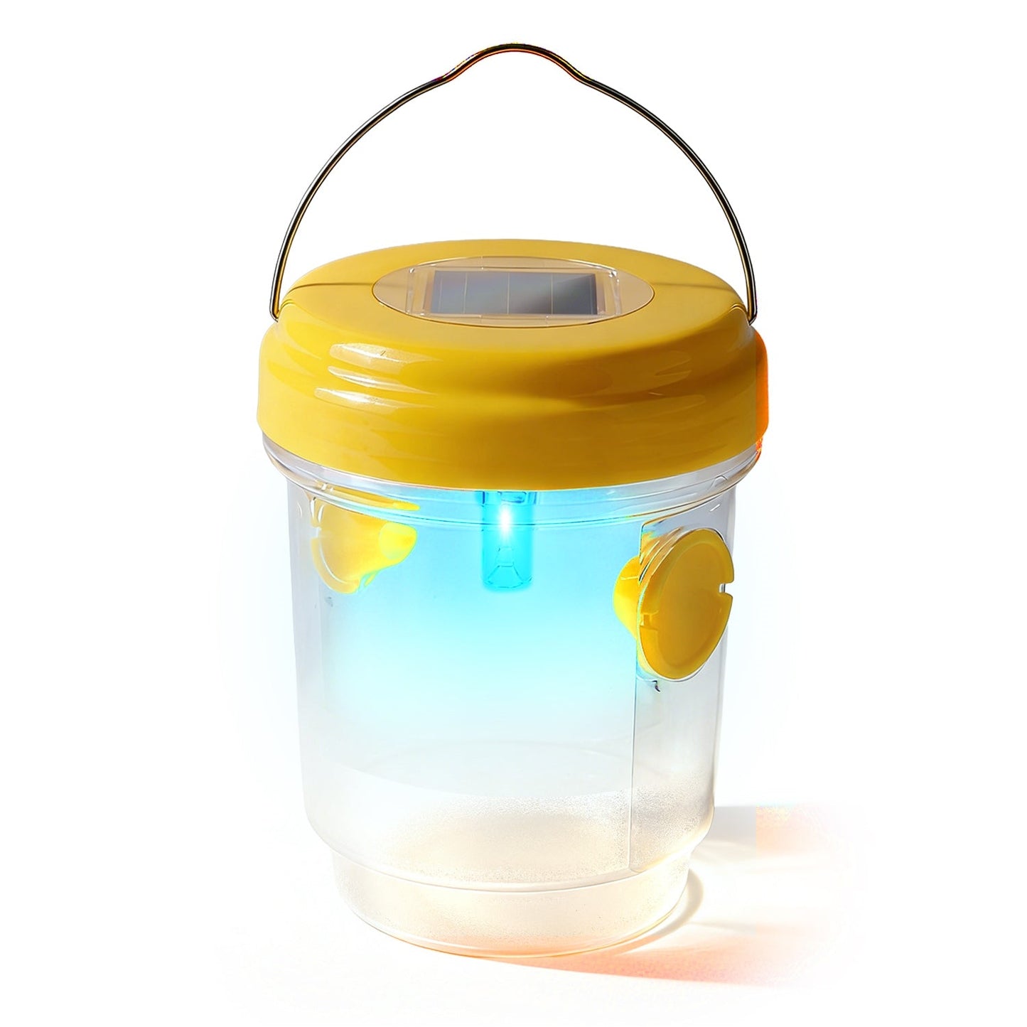 Trampas solares para avispas, paquete de 3, para exteriores, para colgar, para atrapar insectos con luz UV para avispas de papel, avispones, chaquetas amarillas, moscas de la fruta, moscas domésticas
