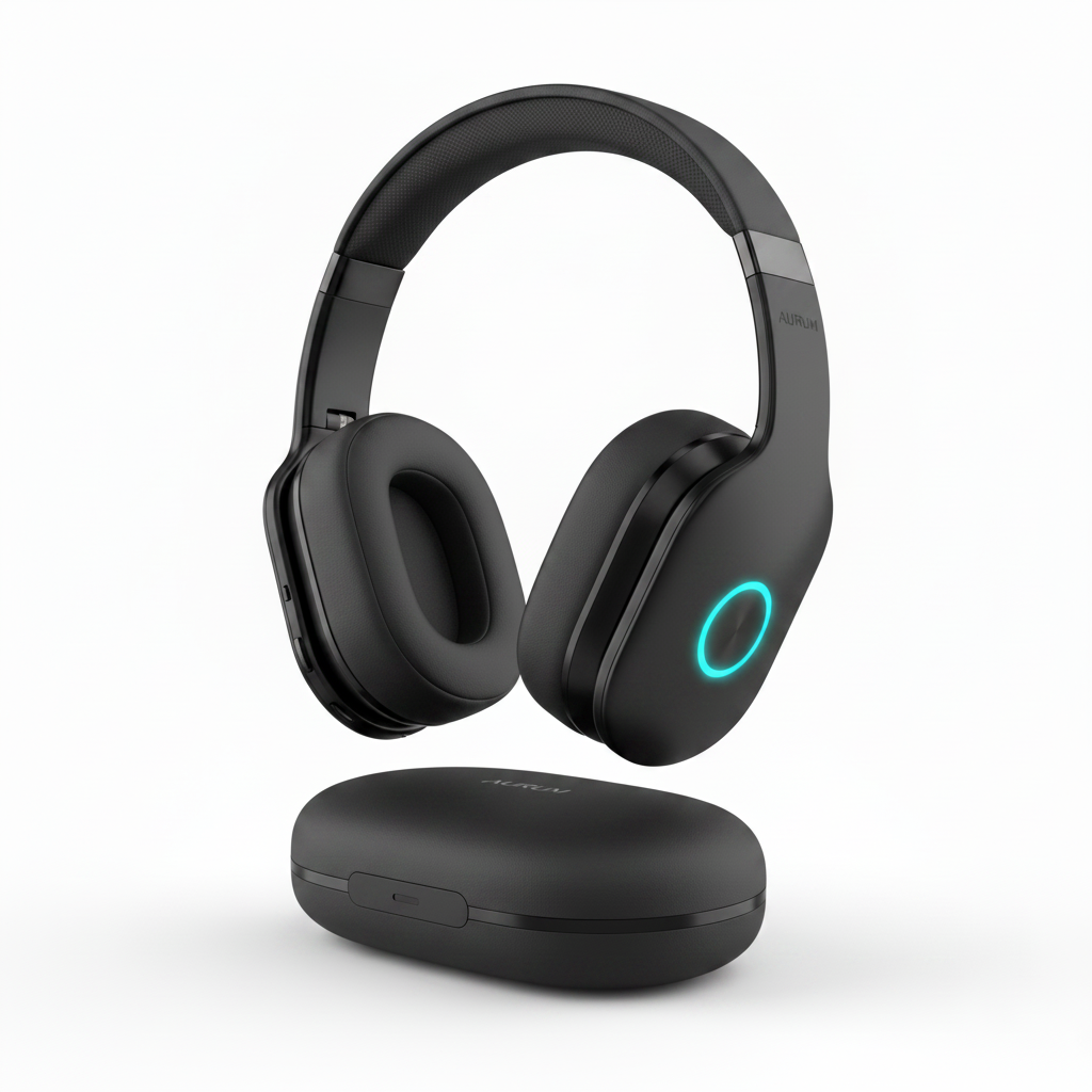 Black Wireless Headphones
