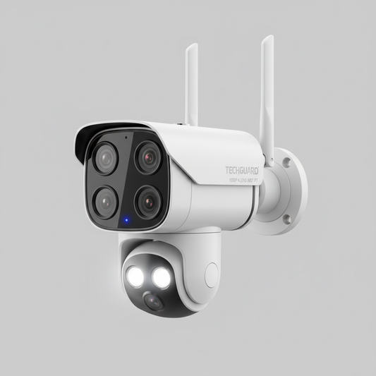 1080P HD 4-Lens Security Camera