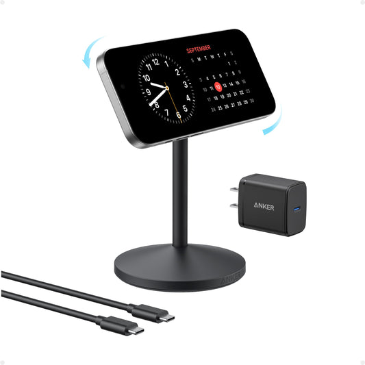 Chargeur sans fil Anker MagGo (support) avec adaptateur et câble BOA