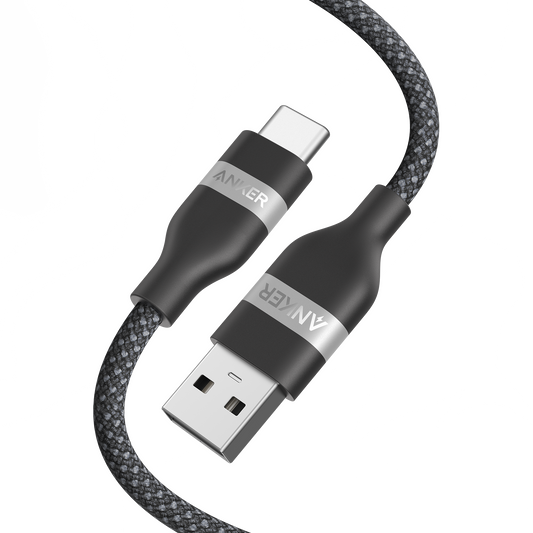 Câble Anker USB-A vers USB-C (0,9 m / 1,8 m, tressé recyclé)