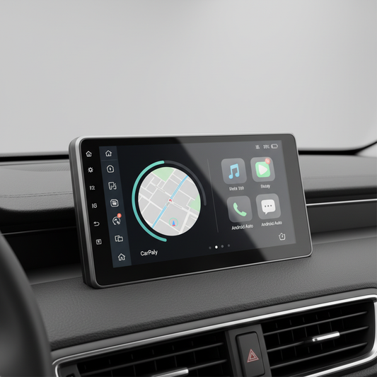 Compact Vehicle Smart Display for CarPlay and Android Auto