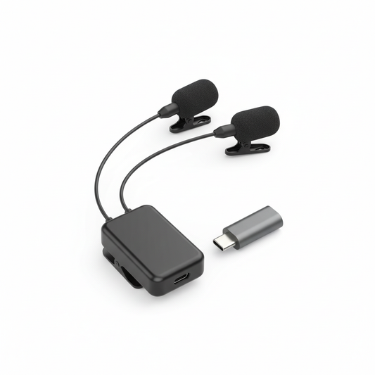 Wireless Collar Microphone One Drag Two Mini