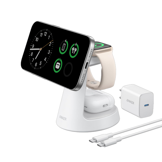 Station de recharge sans fil Anker MagGo (3-en-1, support de charge)
